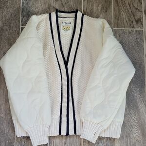 OFFLINE by Aerie White Sweater, Puffy Jacket Size XS